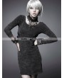 Punk Rave Black Gothic Knitted Washing Dress