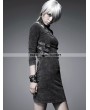 Punk Rave Black Gothic Knitted Washing Dress