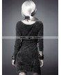 Punk Rave Black Gothic Knitted Washing Dress