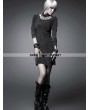 Punk Rave Black Gothic Knitted Washing Dress