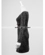 Punk Rave Black Gothic Knitted Washing Dress