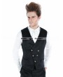 Punk Rave Black Gothic Palace Style Vest For Men