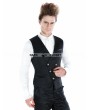 Punk Rave Black Gothic Palace Style Vest For Men