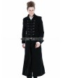 Punk Rave Black Gothic Male Palace Style Overlength Hoodie Coat 