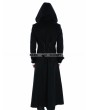 Punk Rave Black Gothic Male Palace Style Overlength Hoodie Coat 