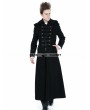 Punk Rave Black Gothic Male Palace Style Overlength Hoodie Coat 