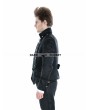 Punk Rave Black Gothic Palace Style Mens Short Jacket