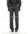Punk Rave Black Gothic Printing Palace Style Pants For Men