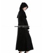 Punk Rave Black Gothic Military Style Long Hoodie Cape Coat For Women