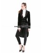 Punk Rave Black Gothic Velvet Vintage Coat For Women