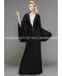 Devil Fashion Black Gothic Persephone Maxi Dress
