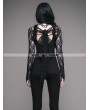 Devil Fashion Black Romantic Gothic Lace Shirt for Women