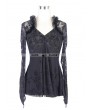 Devil Fashion Black Romantic Gothic Lace Shirt for Women