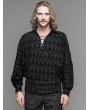 Devil Fashion Black Gothic Medieval Style Shirt for Men