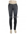 Devil Fashion Black Gothic Stripe Trousers for Men