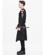 Devil Fashion Black Gothic Punk Removable Skirts Trousers for Men