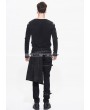 Devil Fashion Black Gothic Punk Removable Skirts Trousers for Men