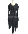 Devil Fashion Black Gothic Hooded Tassle Jacket for Women