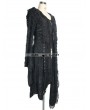 Devil Fashion Black Gothic Hooded Tassle Jacket for Women