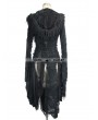 Devil Fashion Black Gothic Hooded Tassle Jacket for Women