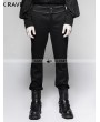 Punk Rave Black Gentleman Steampunk Striped Trousers for Men