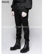 Punk Rave Black Gentleman Steampunk Striped Trousers for Men