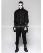 Punk Rave Black Gentleman Steampunk Striped Trousers for Men