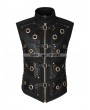 Punk Rave Black Gothic Heavy Punk Corn Vest for Men