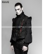 Punk Rave Black Gothic Century Palace Luxury Vest for Men