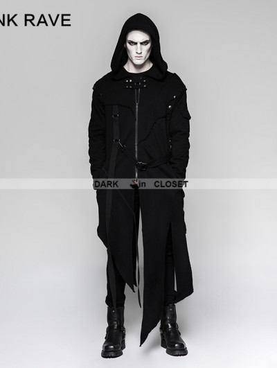 Punk Rave Black Gothic Darkly Punk Jacket for Men