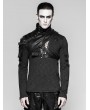 Punk Rave Black Mechanical Steampunk Armor Short Jacket for Men