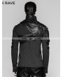 Punk Rave Black Mechanical Steampunk Armor Short Jacket for Men