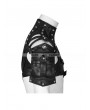 Punk Rave Black Mechanical Steampunk Armor Short Jacket for Men