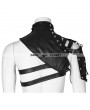 Punk Rave Black Mechanical Steampunk Armor Short Jacket for Men