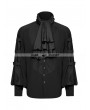 Punk Rave Black Gothic Gentleman Blouse with Necktie 