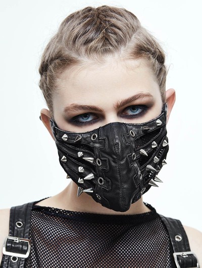 Devil Fashion Black Gothic Punk Mask 