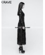 Punk Rave Black Gothic Retro Lace Rope Dress 