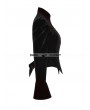 Punk Rave Black and Red Gothic Scissor-tail Jacket for Women