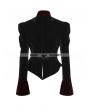 Punk Rave Black and Red Gothic Scissor-tail Jacket for Women