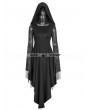 Punk Rave Black Gothic Dress with Back Spider Net