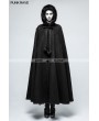 Punk Rave Black Winter Gothic Long Fur Cloak for Women