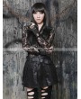 Pentagramme Black Gothic Sexy Semitransparent Lace Shirt for Women
