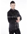 Pentagramme Black Gothic Punk Long Sleeves Blouse for Men