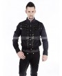 Pentagramme Black Gothic Punk Long Sleeves Blouse for Men