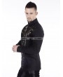 Pentagramme Black Gothic Punk Long Sleeves Blouse for Men