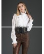 Pentagramme White Palace Style Chiffon Blouse for Women