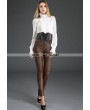 Pentagramme White Palace Style Chiffon Blouse for Women