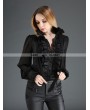 Pentagramme Black Palace Style Chiffon Blouse for Women