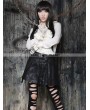 Pentagramme Black Gothic High-Waist PU Leather Short Skirt