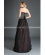 Pentagramme Black and Coffee Organza Gothic Long Skirt